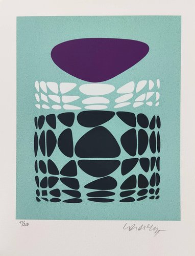Victor Vasarely Beltica シルクスクリーン Victor Vasarely, Beltica, 1989, Silkscreen for sale at Pamono