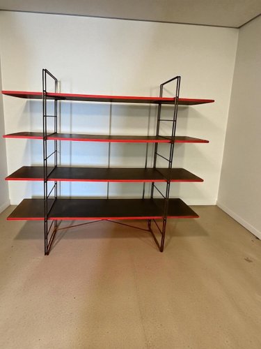 Black and Red Enetri Shelf by Niels Gammelgaard for Ikea, 1980s