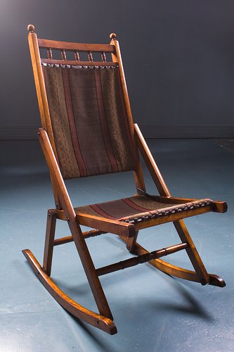 Antique Rocking Chair 1900s For, Antique Folding Wooden Rocking Chairs