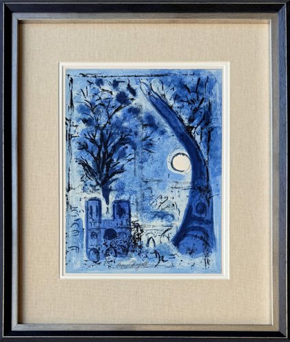 Marc Chagall, Notre Dame et la tour Eiffel (Notre Dame and the