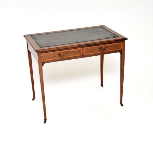 Antique Edwardian Inlaid Desk, 1900s for sale at Pamono