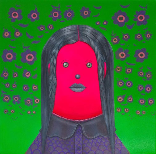Natasha Lelenco, Surreal Figurative Portrait, 2025, Acrylic Painting ...