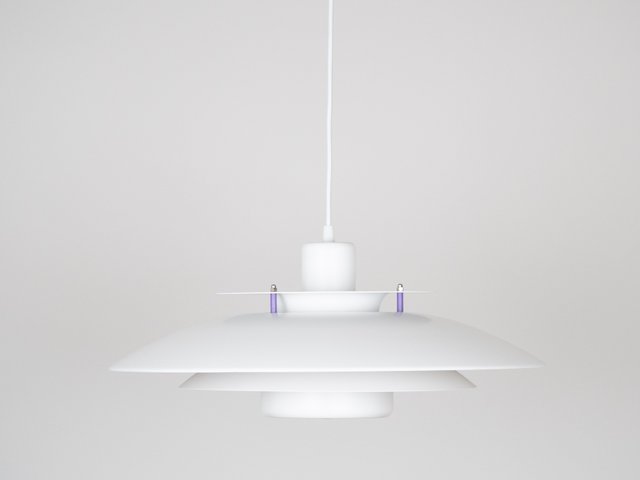 Vintage Danish Pendant Lamp by Kurt Wiborg for Jeka, 1980s for