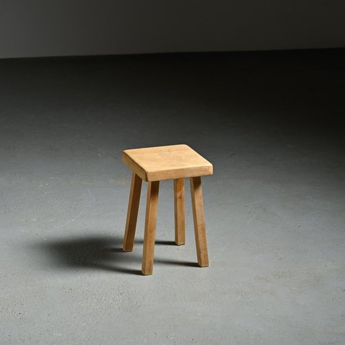Vintage Stool from Charlotte Perriand, France, 1980s for sale at