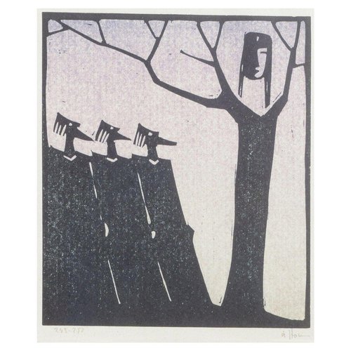 Åke Holm, Holm Sweden. Ake Lithograph Three Religious Motif and
