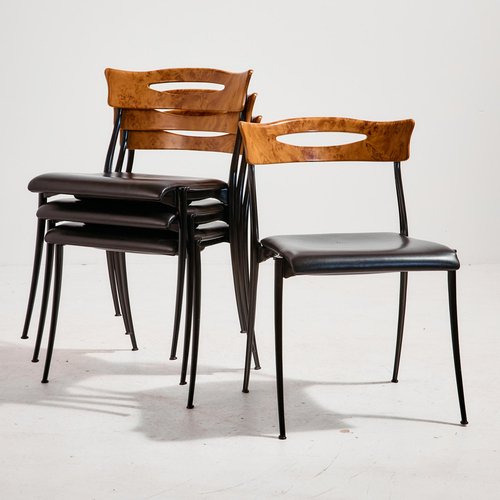 Coro Dining Chairs by Luigi Origlia for Origlia, Set of 4 for sale
