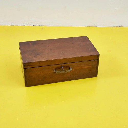Antique Wooden Box with Dividers for sale at Pamono