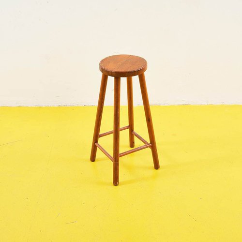 Vintage Stool in Wood for sale at Pamono