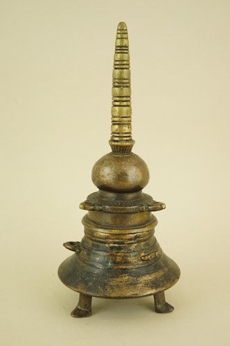 Antique Indian Inkwell in Gilded Bronze, 1800s for sale at Pamono