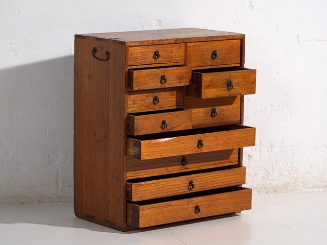 最終値下　FILM Bed side chest 1960s antique-japanese-edo-tansu-ko-