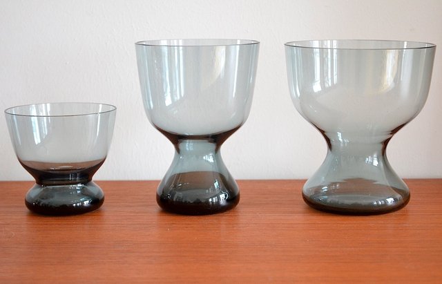 Spindle Vases by Wilhelm Wagenfeld for WMF, 1960s, Set of 3 for