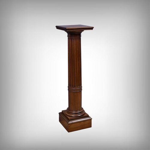 Walnut Columns Antique Louis XVI Style Walnut Column, 1800s for sale at Pamono