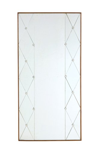 Mid-Century Modern Swedish Segmented Portrait Wall Mirror, 1950 for ...