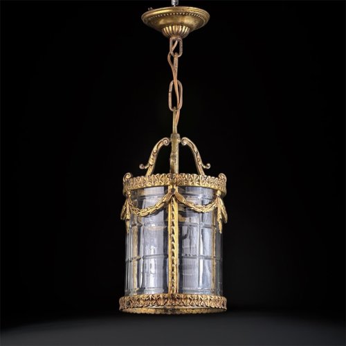 【仏蘭西】 Louis XV トング　ルイ15世様式 16cm Antique French Louis XVI Style Gilt Bronze Hanging Lantern with