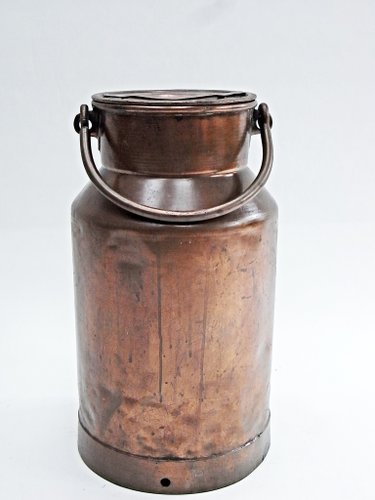 Milchkännchen mit Deckel und Henkel aus Verkupfertem Zink, 1970er bei Pamono kaufen