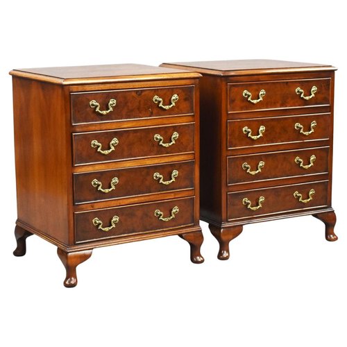 Walnut Bedside Chests, 1960s, Set of 2 for sale at Pamono