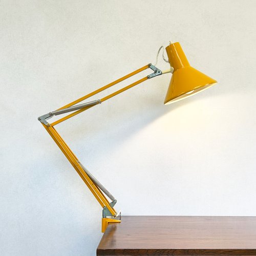 1970年代　ヨーロッパの街灯　ビンテージ Lampe d'Architecte Jaune de HCF Denmark, 1970s en vente sur Pamono
