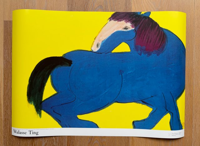 ◇希少 特大◇　walasse ting blue horse Walasse Ting, Blue Horse, Print for sale at Pamono