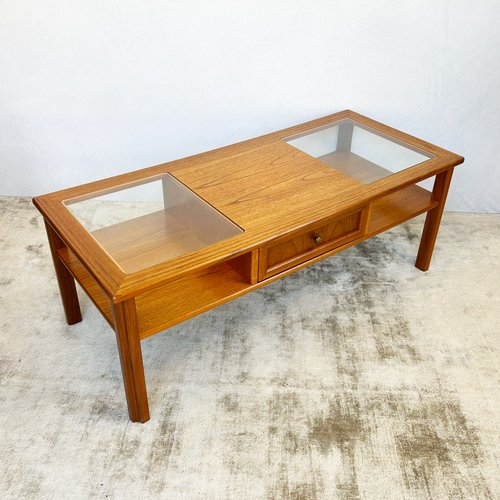 Coffee Table with Glass Top from G-Plan, 1960s for sale at Pamono