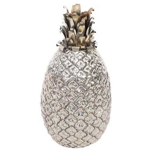 Vintage German Silver Plate Pineapple Ice Bucket from WMF, 1960s
