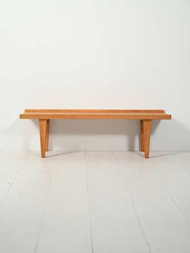 Oak Novett Bench by Erik Wørts, 1960s for sale at Pamono