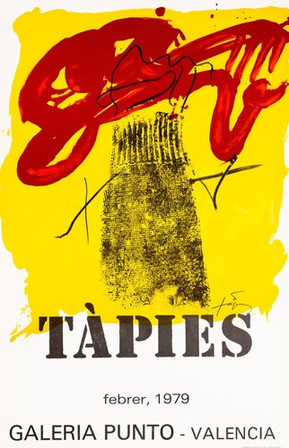 Lithographie Antoni Tàpies - Roland Garros 2000 - Signée - épreuve Couleur - Format 75x57 Cm