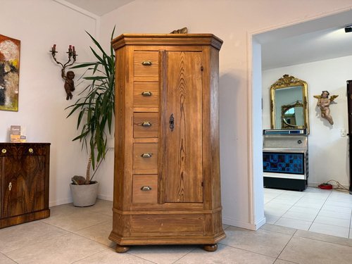 Armoire Buffet De Style Maison De Campagne En Bois Blanc, Avec Portes Et Tiroirs