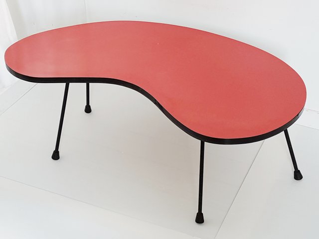 Mid Century Red Formica Coffee Table 1950s For At Pamono