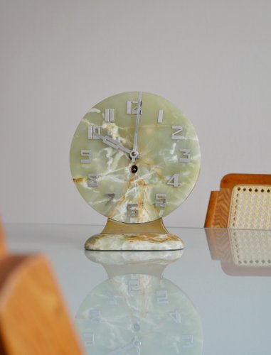 Vintage Art Deco Table Clock, 1930s for sale at Pamono