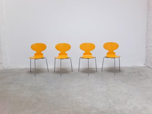 Early Ant Chairs by Arne Jacobsen for Fritz Hansen, 1974, Set of 4
