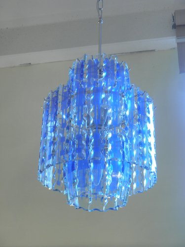 Murano Chandelier With Art Glass From Fontana Arte 1970s For At Pamono Murano Chandelier With Art Glass From, Cobalt Blue Bottle Chandelier