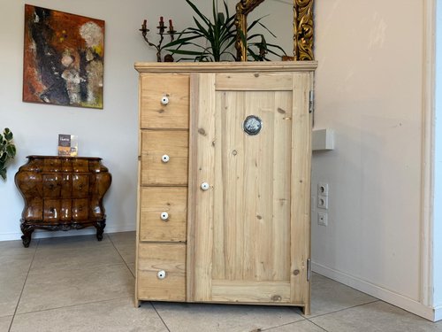 Armoire Buffet De Style Maison De Campagne En Bois Blanc, Avec Portes Et Tiroirs
