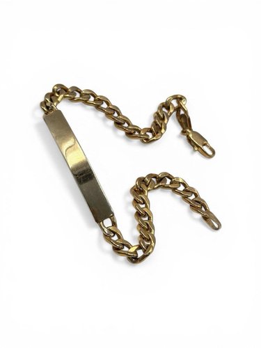 Bracelet Vintage – Charme Carte à Jouer Et Règles De Bridge, Années 1950, Doré