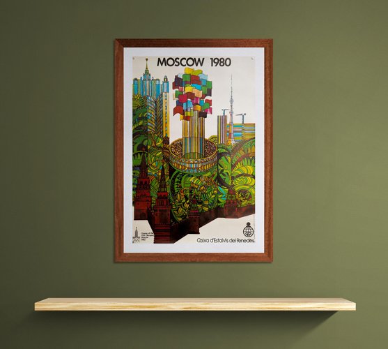 Moscow 1980 Olympics Poster by V. Davidov for sale at Pamono