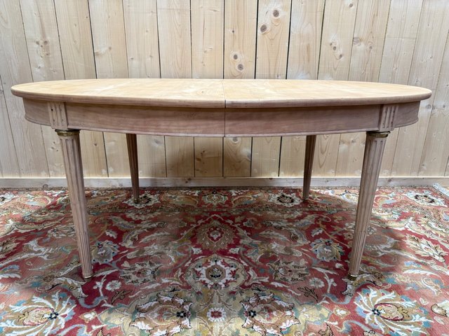 Table De Salle à Manger Ovale Extensible En Merisier – Style Louis-Philippe – Marque Plomion – 180 Cm + Rallonge 50 Cm