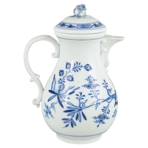 Ancien Ensemble De 6 Porte-couteaux Meissen, Porcelaine Bleue Et Blanche, Pièce Décorative Peinte à La Main