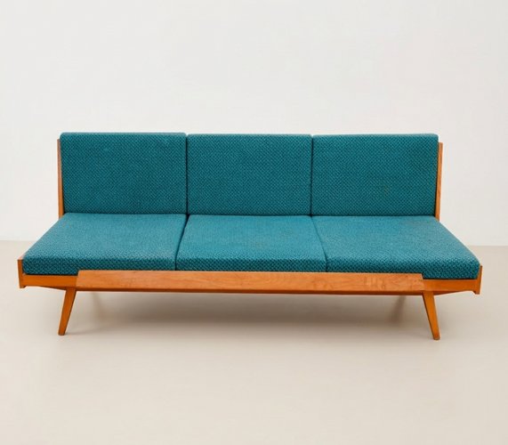 Mid-Century Folding Sofa Bed from Drevotvar, Czechoslovakia, 1970s for sale at Pamono