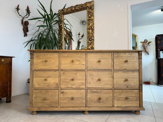 Rustic Chest Swg Rustic Chest of 12 Drawers in Softwood for sale at Pamono