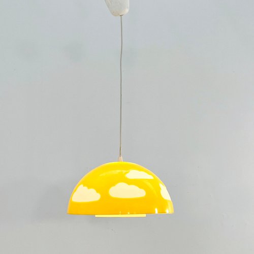 Lampada a sospensione Skojig Cloud gialla di Henrik Preutz per