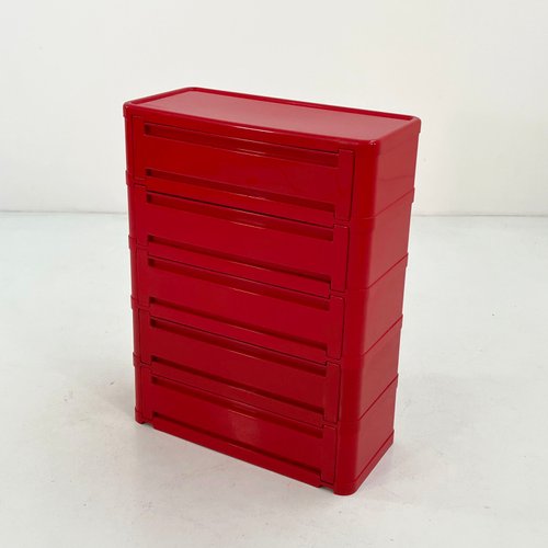 DecHome Carrello Cassettiera Porta Utensili Per Officina Rosso 67
