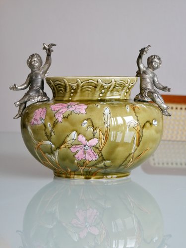 Art Nouveau Jardiniere by Ludwig Wessel, 1890s for sale at Pamono