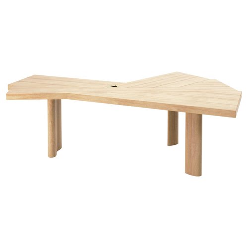 Natural Oak Ventaglio Worktable by Charlotte Perriand for Cassina