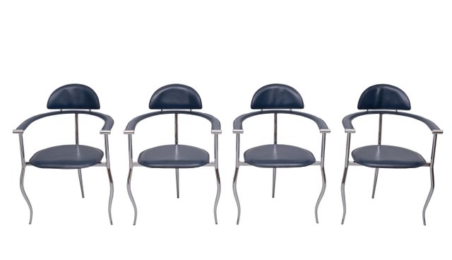Italian Marilyn Stiletto Dining Chairs from Arrben, 1970s, Set of