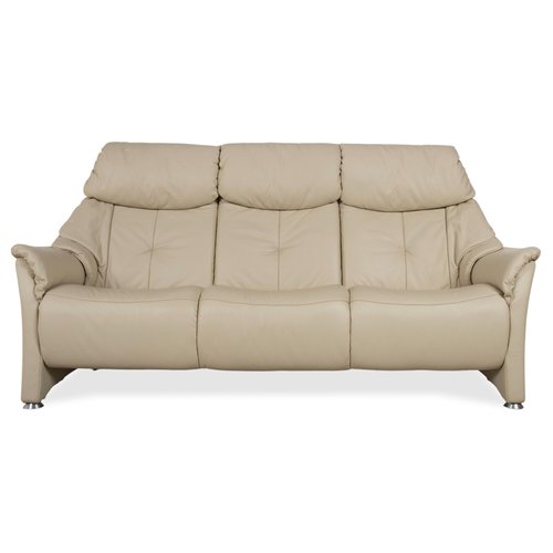 Himolla Cumuly 4215 Three-Seater Leather Sofa Cream Beige Couch