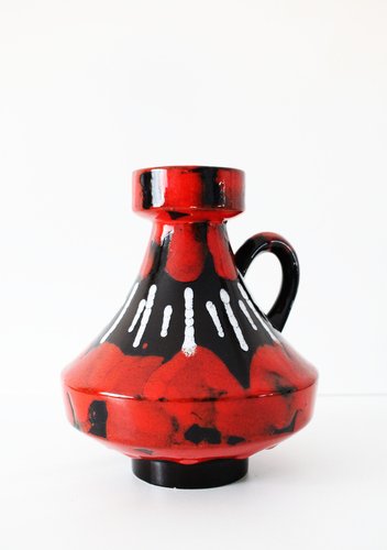 Fat Lava 2024-18 Vase from Ilkra Keramik, 1960 for sale at Pamono