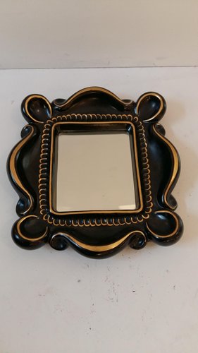 Cadre photo miroir rosé art déco - Sélection Brocante