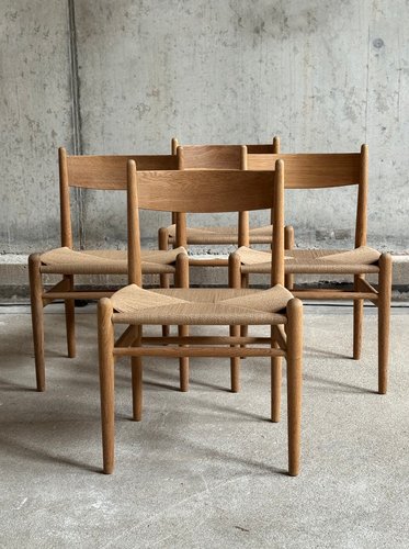 CH36 Dining Chairs by Hans J Wegner for Carl Hansen & Son, 1960s