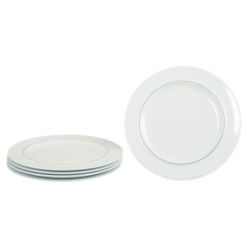 Vintage Blue Line Lunch Plates in Faience by Grethe Meyer for