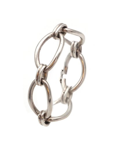 Silver Oval Links Bracelet for sale at Pamono