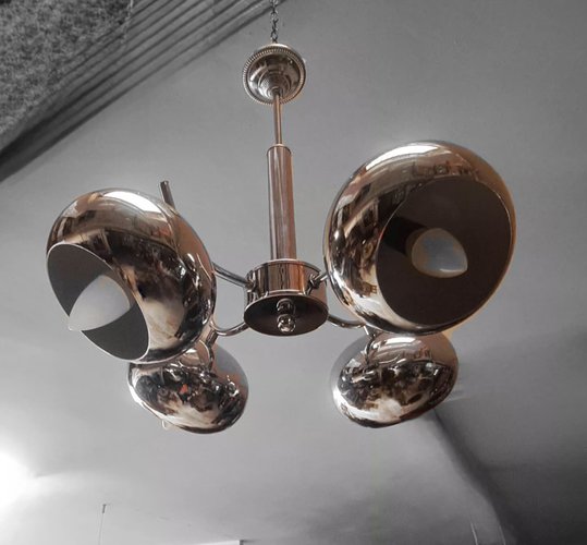 Vintage Space Age Hanging Lamp, 1965 for sale at Pamono